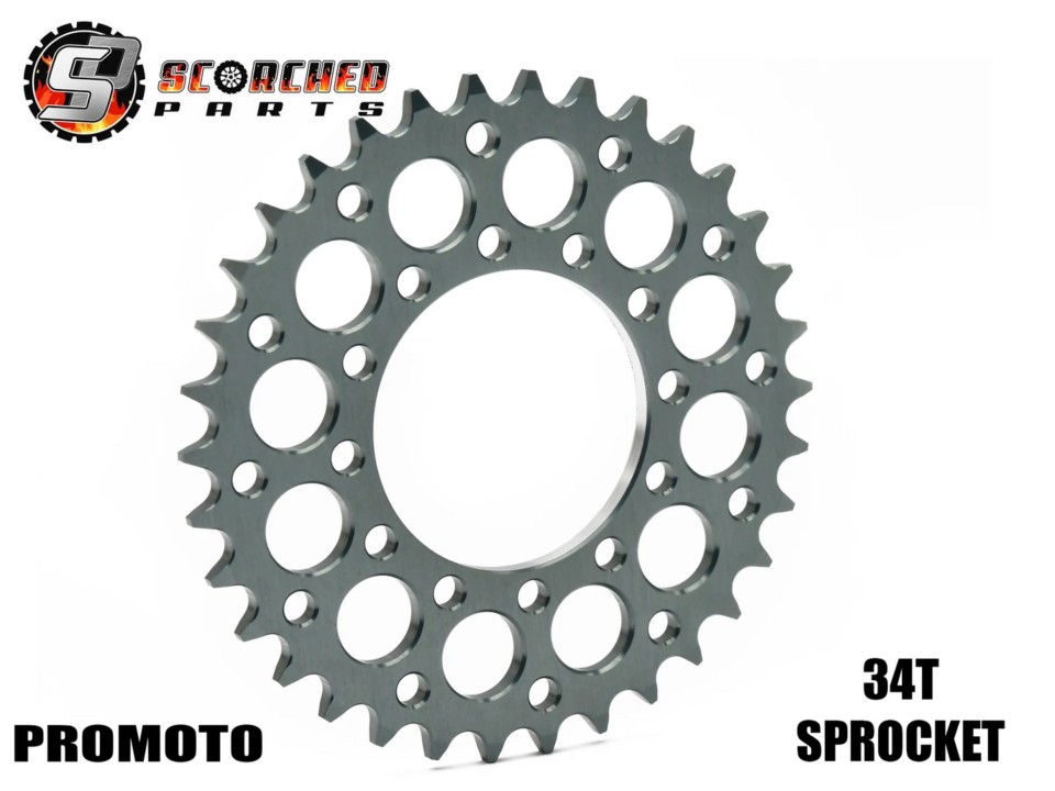 SCP-03: Scorched Parts Kettenrad 34T Aluminium für Losi Promoto-MX SCP-03